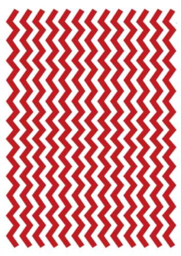Printed Wafer Paper - Chevron Red - Click Image to Close